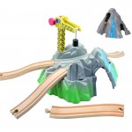 Munte mare dublu cu Macara si Tunel - Maxim 50977 Rail Road Mountains & Crane & Tunels